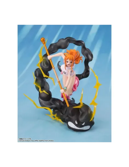 Figura tamashii nations figuarts zero one piece nami lightning blast ver. extra battle 17cm