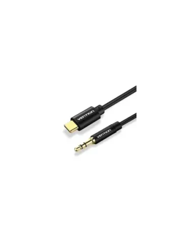 Cable Conversor Audio Vention BGABG/ USB Tipo-C Macho - Jack 3.5 Macho/ 1.5m/ Negro