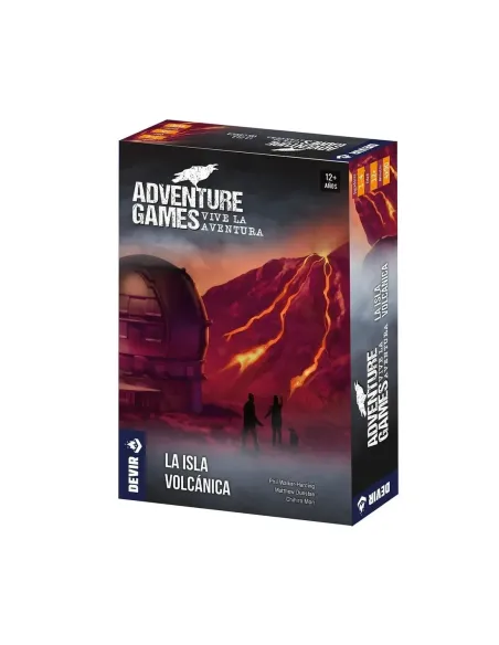 Juego de mesa adventure games: la isla volcánica