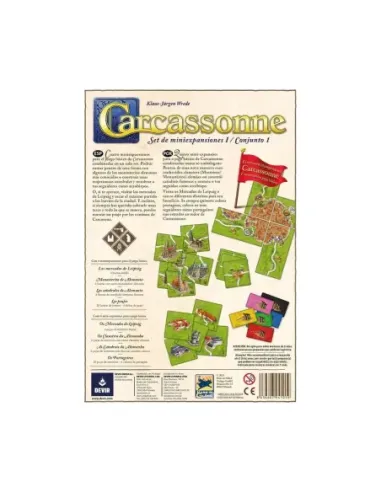 Juego de mesa devir carcassonne expansiones reunidas