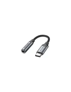 Adaptador Audio Vention BGMHA/ Jack 3.5 Hembra - USB Tipo-C Macho/ 10cm/ Gris
