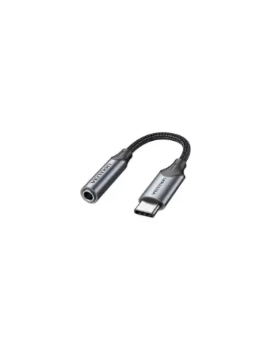 Adaptador Audio Vention BGMHA/ Jack 3.5 Hembra - USB Tipo-C Macho/ 10cm/ Gris