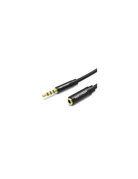 Cable Estéreo Vention BHBBG/ Jack 3.5 Macho - Jack 3.5 Hembra/ 1.5m/ Negro