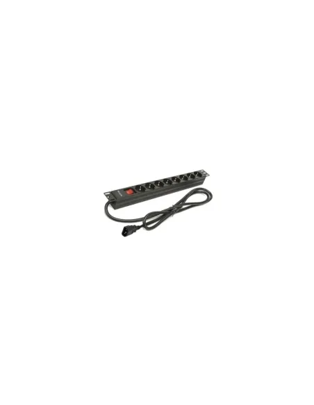Regleta con Interruptor Phasak BNS 3535/ 8 Tomas de Corriente/ Cable 2m/ Negro