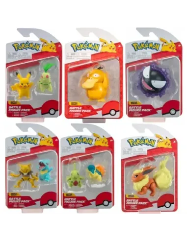 Pack de 6 figuras pokemon batalla ola 10
