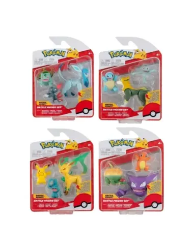 Pack de 3 fuguras pokemon batalla ola 10 surtido de 4