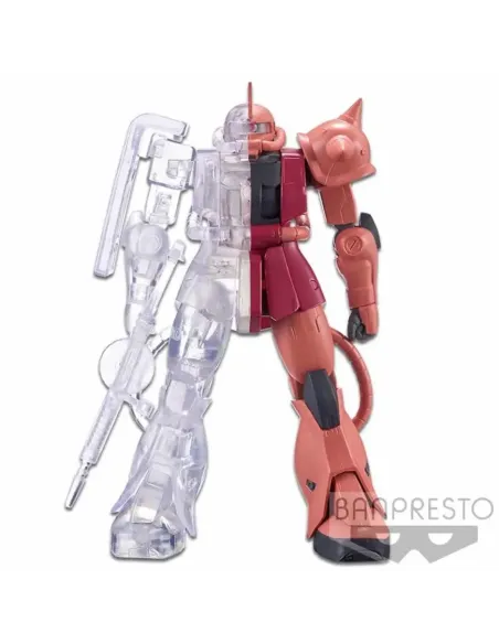 Figura banpresto zaku char's custom  mobile suit gundam internal structure ver.a
