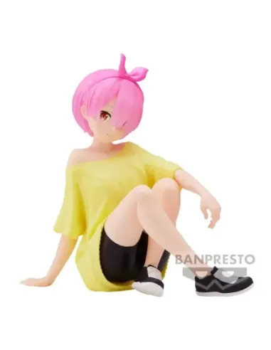 Figura banpresto re: zero starting life in another world relax time ram training style