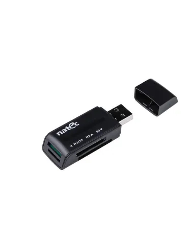 Venta online de productos informáticos. Venta de Lector de tarjetas natec mini ant 3 sdhc mmc m2 microsd usb 2.0 negro