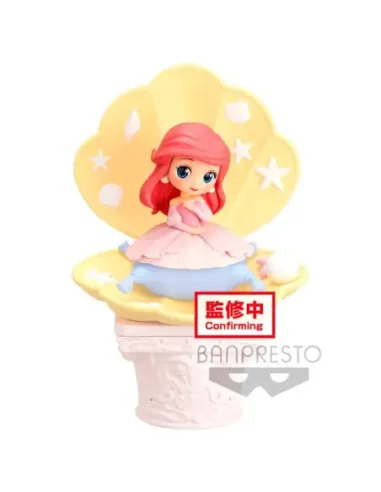 Figura banpresto q posket disney la sirenita ariel vestido rosa ver. b