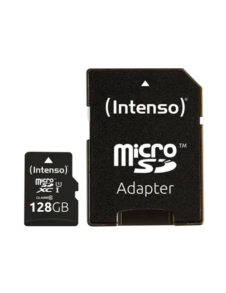 Tarjeta de memoria micro sd intenso 128gb uhs - i cl10 + adaptador sd