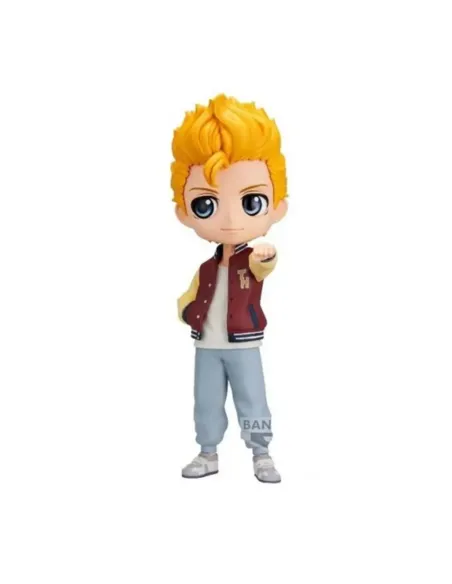 Figura banpresto q posket tokyo revengers takemichi hanagaki - plain clothes ver.a 14cm
