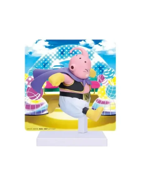 Figura banpresto dragon ball daima majin buu con panel 8cm