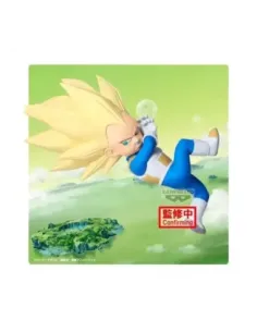 Figura banpresto dragon ball daima super saiyan 3 vegeta mini con panel 13cm