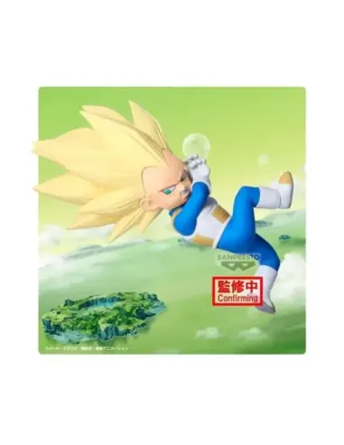 Figura banpresto dragon ball daima super saiyan 3 vegeta mini con panel 13cm