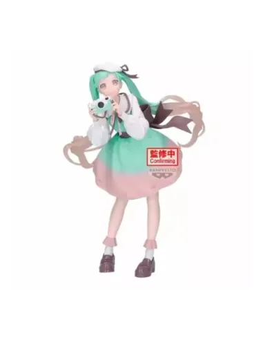 Figura banpresto hatsune miku holiday memories camera 20cm