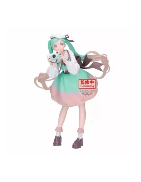 Figura banpresto hatsune miku holiday memories camera 20cm