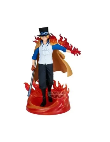 Figura banpresto one piece the shukko logia  sabo special edition 17cm