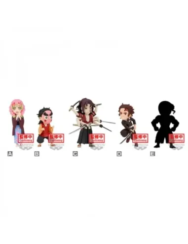 Figura banpresto demon slayer: kimetsu no yaiba world collectable figure vol.11 12 unidades 7cm