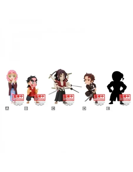 Figura banpresto demon slayer: kimetsu no yaiba world collectable figure vol.11 12 unidades 7cm