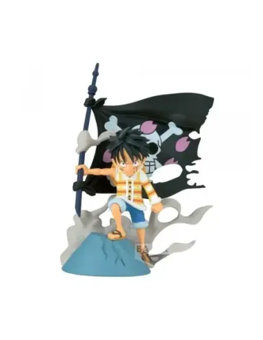 Figura banpresto one piece world collectable log stories monkey.d.luffy 8cm