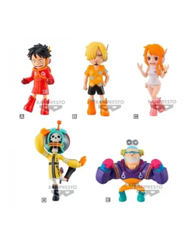 Figura banpresto one piece world collectable egg head 1 de 7cm unidad aleatoria