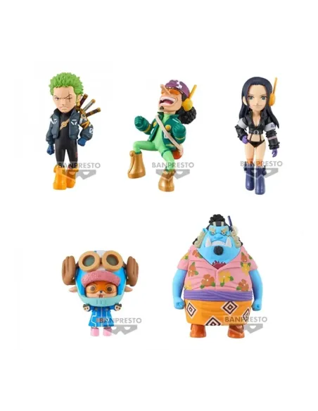 Figura banpresto one piece world collectable egg head 2 1 de 7cm unidad aleatoria