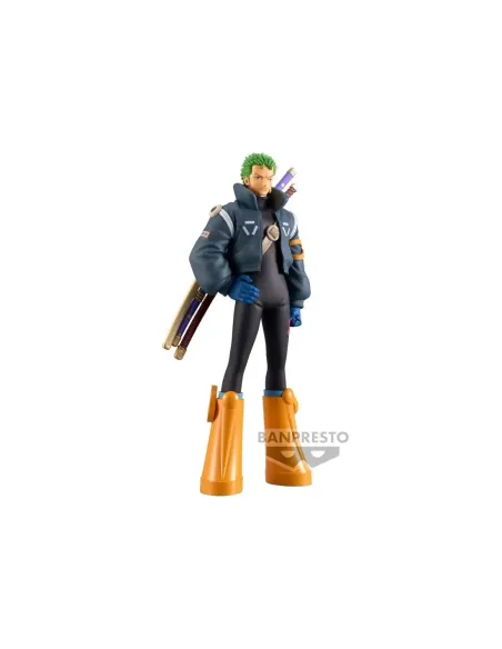 Figura banpresto: one piece dxf grand line series egghead roronoa zoro