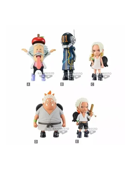 Figura banpresto one piece world collectable egg head 4 1 de 7cm unidad aleatoria