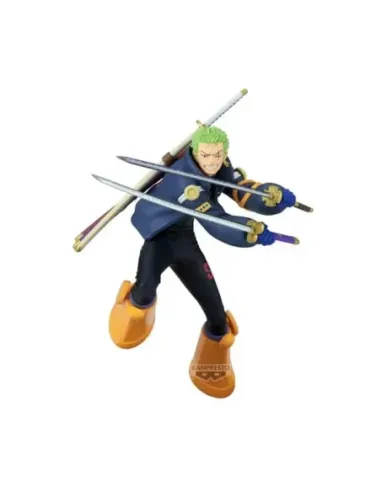 Figura banpresto one piece battle record collection roronoa zoro 16cm