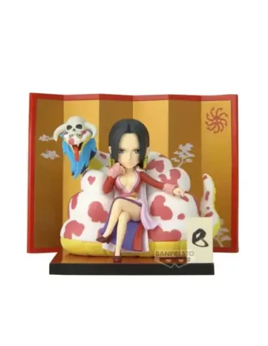 Figura banpresto one piece world collectable special boa hancock & salome 6cm