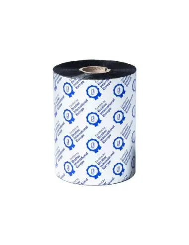 Pack rollos de ribbon de cera premium brother bsp1d600110 100mm x 600m 6 unidades