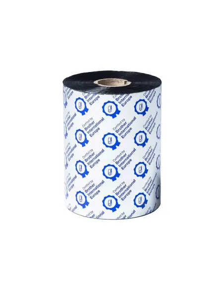 Pack rollos de ribbon de cera premium brother bsp1d600110 100mm x 600m 6 unidades