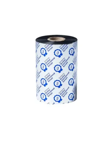 Pack rollos de ribbon de cera premium brother bwp1d450110 110mm x 450m 8 unidades