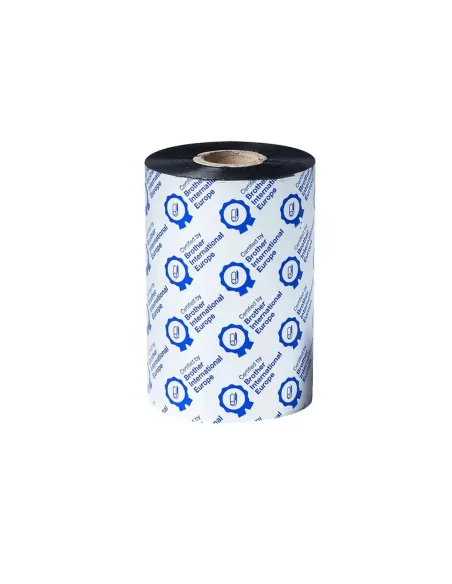 Pack rollos de ribbon de cera premium brother bwp1d450110 110mm x 450m 8 unidades