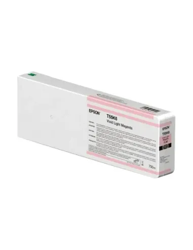 Cartucho tinta epson t55k600 ultrachrome hdx - hd light magenta 700ml
