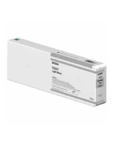 Cartucho tinta epson t55k700 ultrachrome hdx - hd light black 700ml