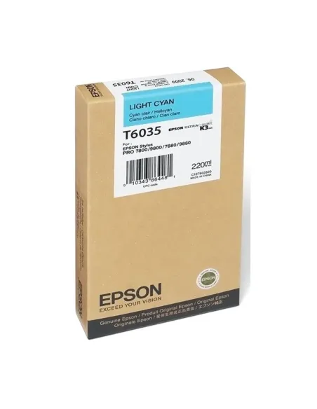 Cartucho tinta epson stylus pro 7880 - 9880 cian claro 220ml