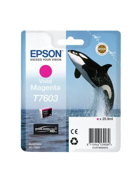 Cartucho tinta epson surecolor sc - p600 magenta