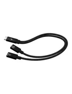 Cable usb tipo c i - tec 0.3m -  macho - hembra -  negro