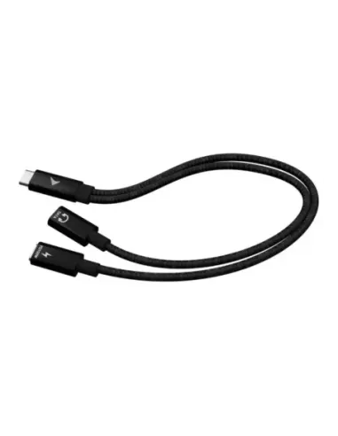 Cable usb tipo c i - tec 0.3m -  macho - hembra -  negro