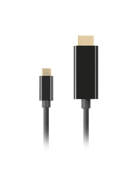 Cable usb tipo c a hdmi 4k lanberg 0.5m - macho - macho - negro