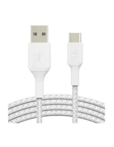 Cable usb tipo c a usb tipo a belkin 3m -  macho - macho -  blanco -  trenzado