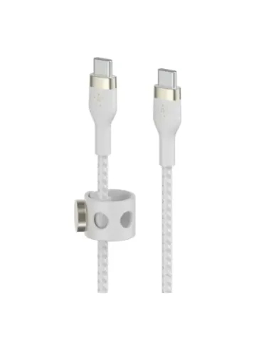 Cable usb tipo c belkin 3m -  macho - macho -  blanco -  trenzado