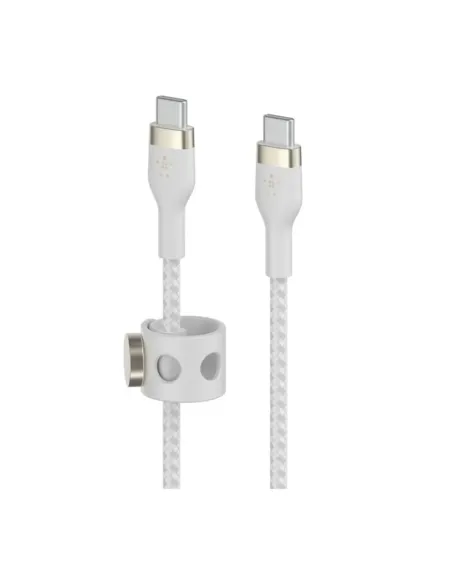 Cable usb tipo c belkin 3m -  macho - macho -  blanco -  trenzado