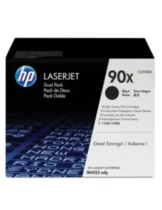 Toner hp 90x pack 2 negro