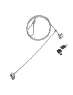 Cable seguridad para portatiles 1.5m conceptronic doble cabezal + llave