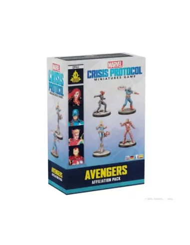 Juego de mesa marvel crisis protocol avengers affiliation pack edad recomendada 14 años