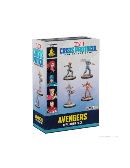 Juego de mesa marvel crisis protocol avengers affiliation pack edad recomendada 14 años