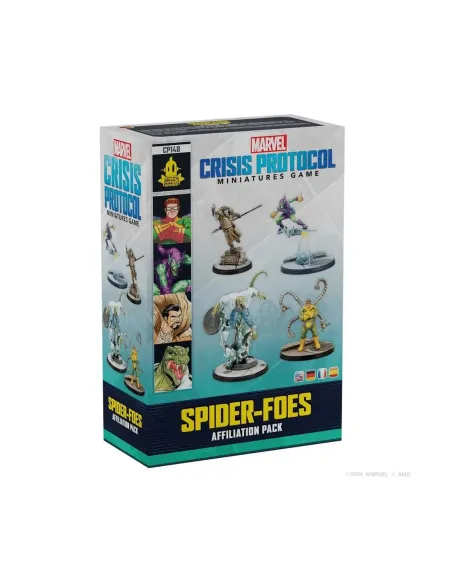 Juego de mesa marvel crisis protocol spider - foes affiliation pack edad recomendada 14 años